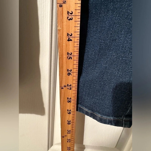 EVERLANE 27 Tall Mid Rise Vivid Blue Wash Jeans - Picture 4 of 7